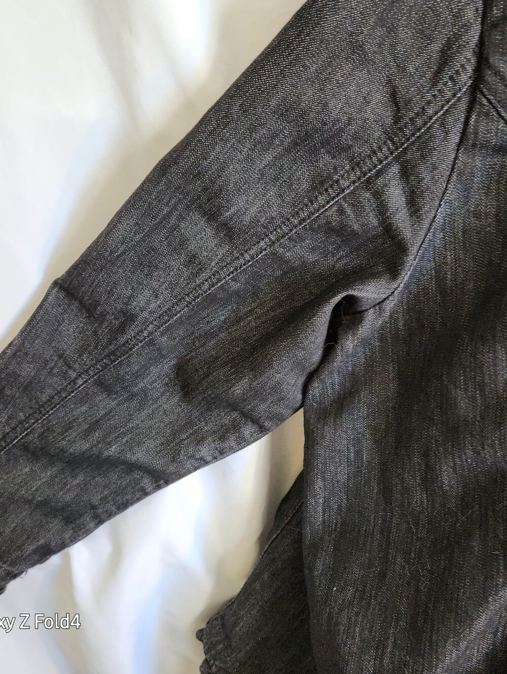 CJ Banks Metallic Black Ruffle-Trim Jacket - Picture 9 of 9